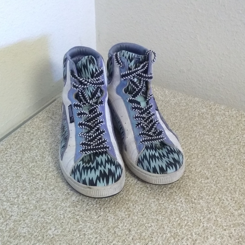 Puma Patent Leather Basketball Shoes